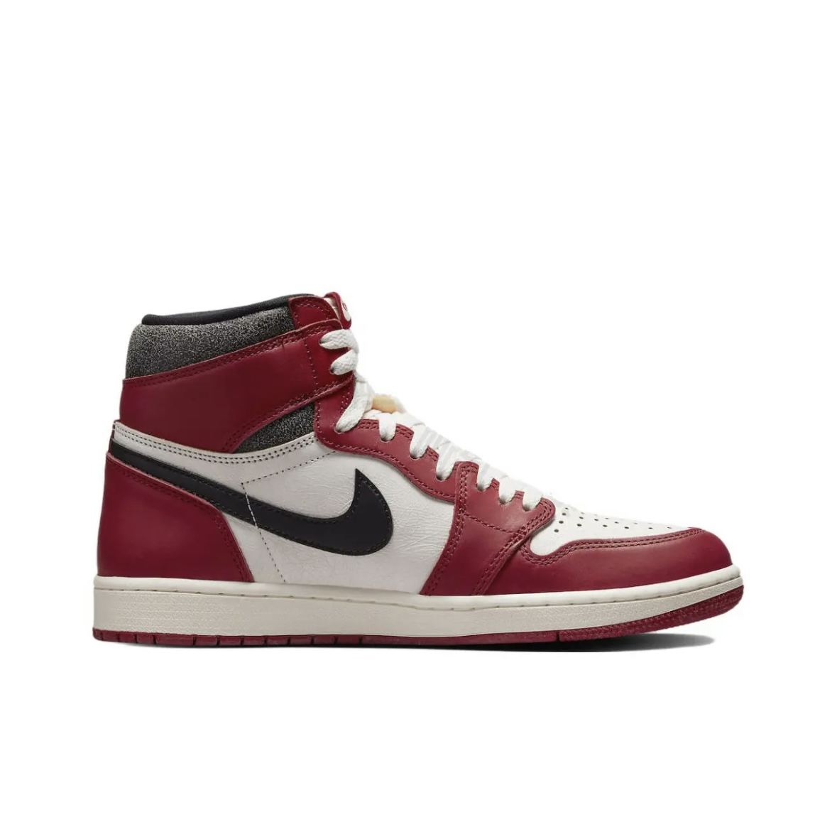 Jordan 1 Lost and Found authentication - evaluating vintage oxidation on Chicago colorway? collector's schematic